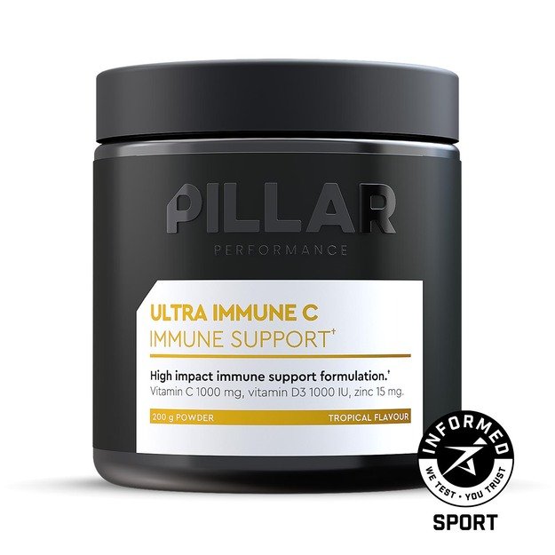 Pillar Ultra Immune C milteliai tropinio skonio (indelis 200g)