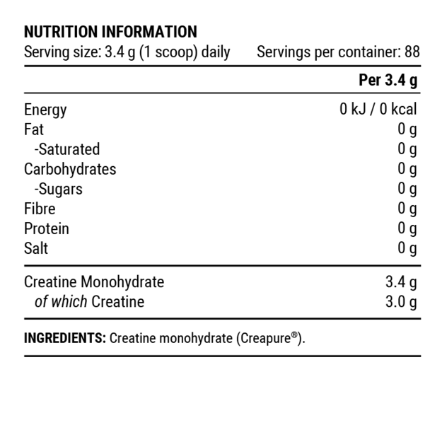 Pillar Performance Kreatino monohidrato milteliai (300g maišelis)
