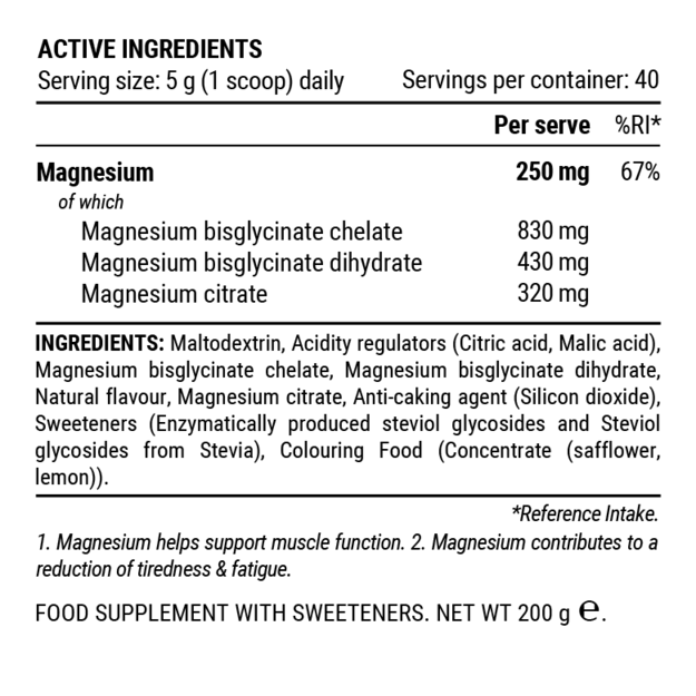 Pillar Performance trigubo magnio milteliai citrinos ir laimo skonio (indelis 200g) 1